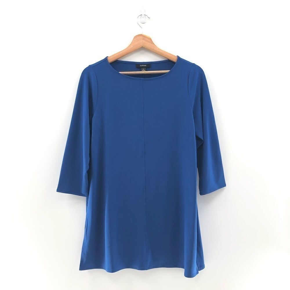 Alfani 34-Sleeve Tunic Classic Cobalt S‎